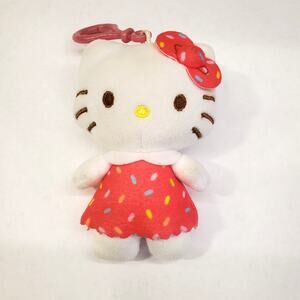 HELLO KITTY Plush Danglers Series 2 Rainbow Sprinkles Cupcake Clip On Toy